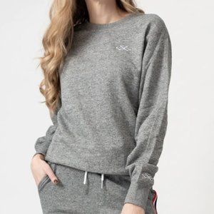 LAZYPANTS Casey Crewneck Sweatshirt in Granite